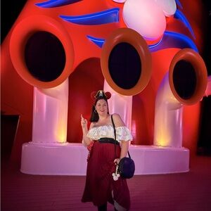 JustFab Ivory Ruffled Top